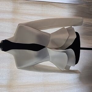 Elegant White Peplum Blazer